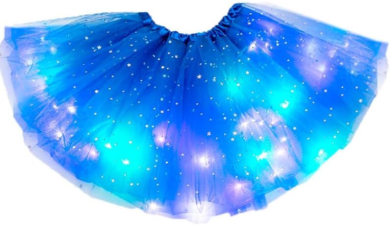 TWINKLEDE Light Up Tutu Skirt Led Tulle Tutus Glow Running Dance Costume Skirts for Women - Image 1
